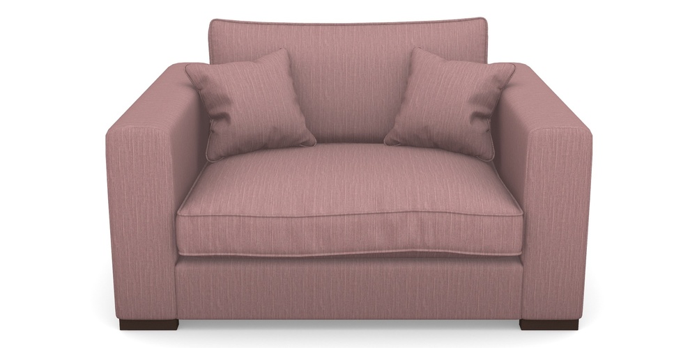 Product photograph of Stourhead Snuggler In Herringbone - Thistle from Sofas and Stuff Limited