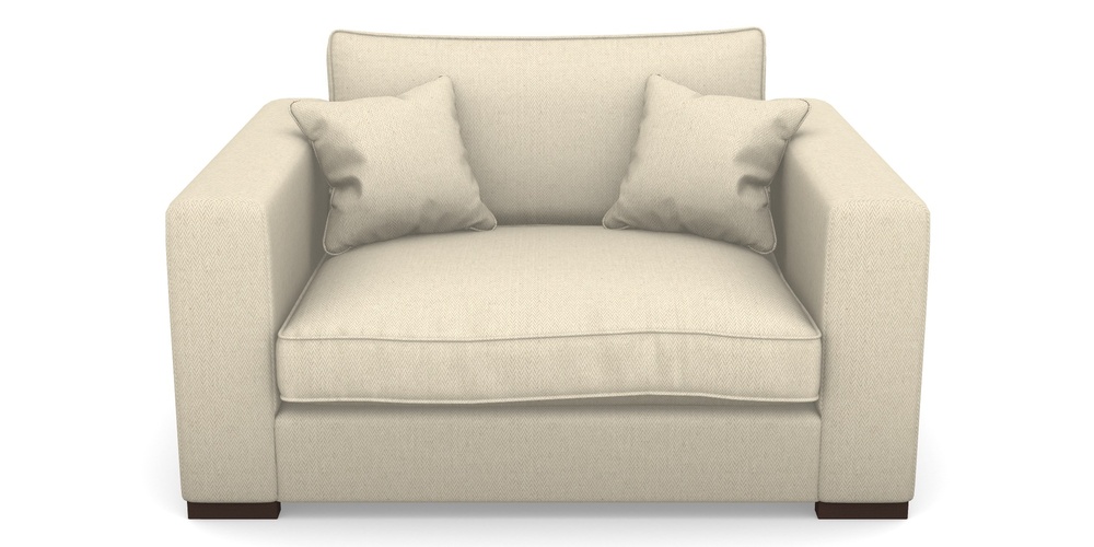 Product photograph of Stourhead Snuggler In House Linen 2 - Natural from Sofas and Stuff Limited