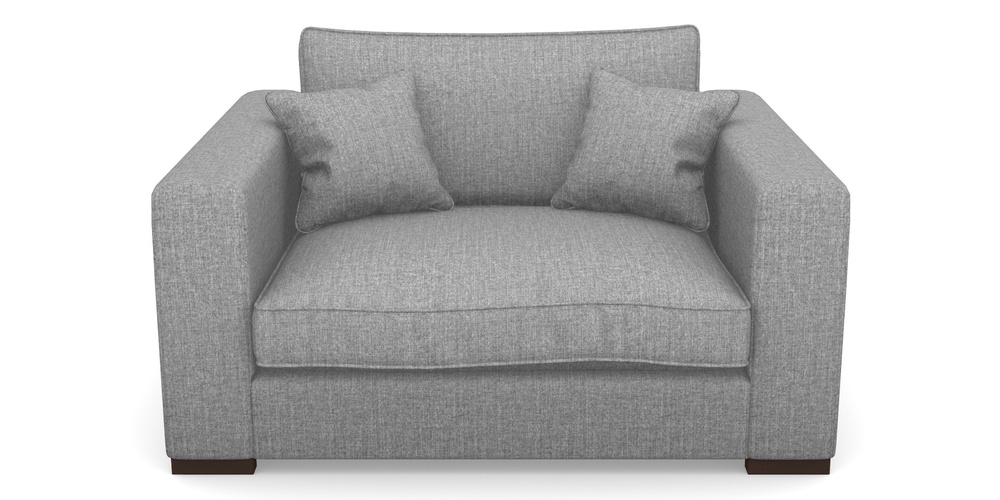 Product photograph of Stourhead Snuggler In House Plain - Nickel from Sofas and Stuff Limited