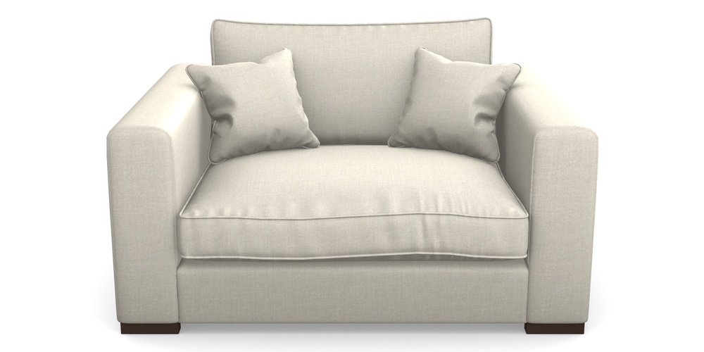 Product photograph of Stourhead Snuggler In House Plain - Putty from Sofas and Stuff Limited