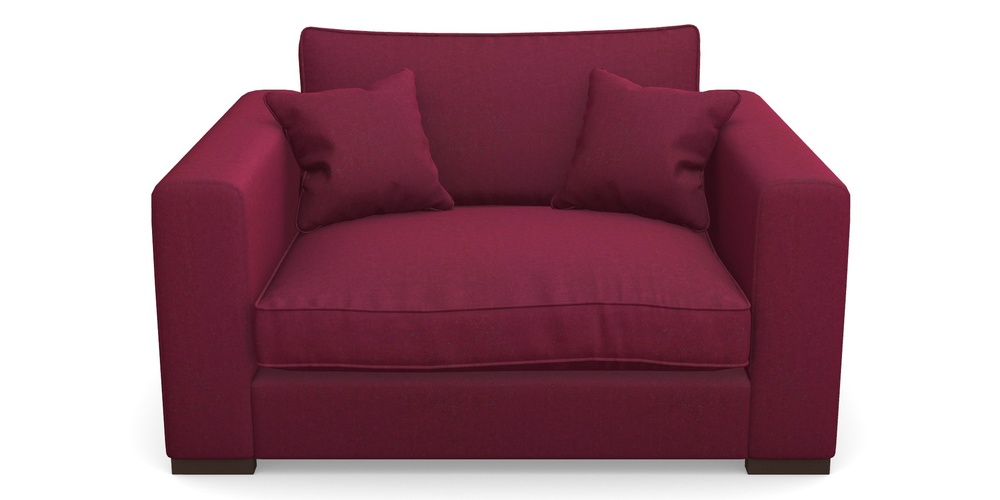 Product photograph of Stourhead Snuggler In House Velvet - Claret from Sofas and Stuff Limited