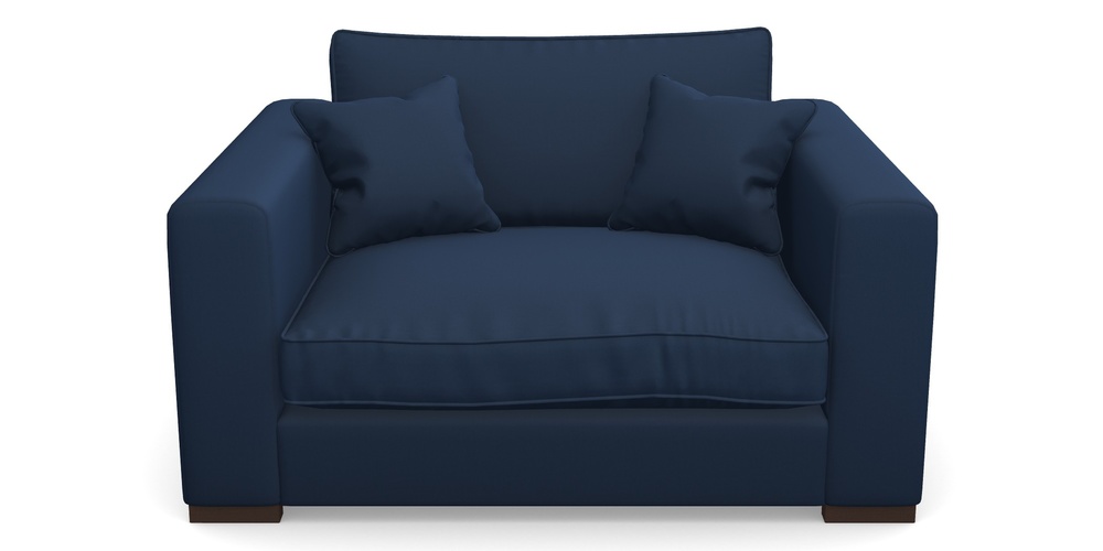 Product photograph of Stourhead Snuggler In House Velvet - Indigo from Sofas and Stuff Limited