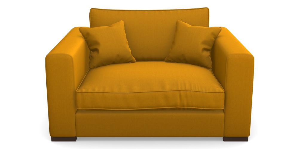 Product photograph of Stourhead Snuggler In House Velvet - Saffron from Sofas and Stuff Limited