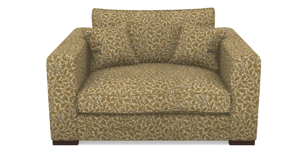 Product photograph of Stourhead Snuggler In V A Drawn From Nature Collection - Oak Tree - Gold from Sofas and Stuff Limited