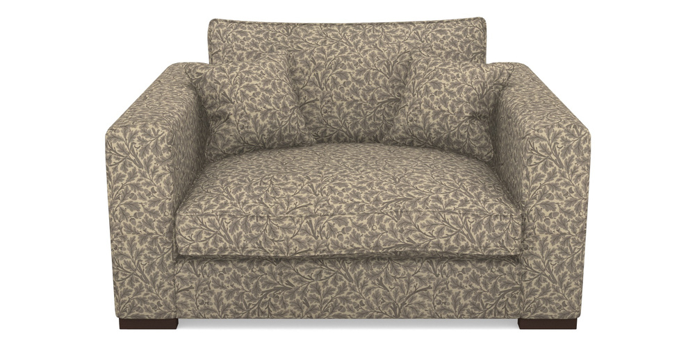 Product photograph of Stourhead Snuggler In V A Drawn From Nature Collection - Oak Tree - Grey from Sofas and Stuff Limited