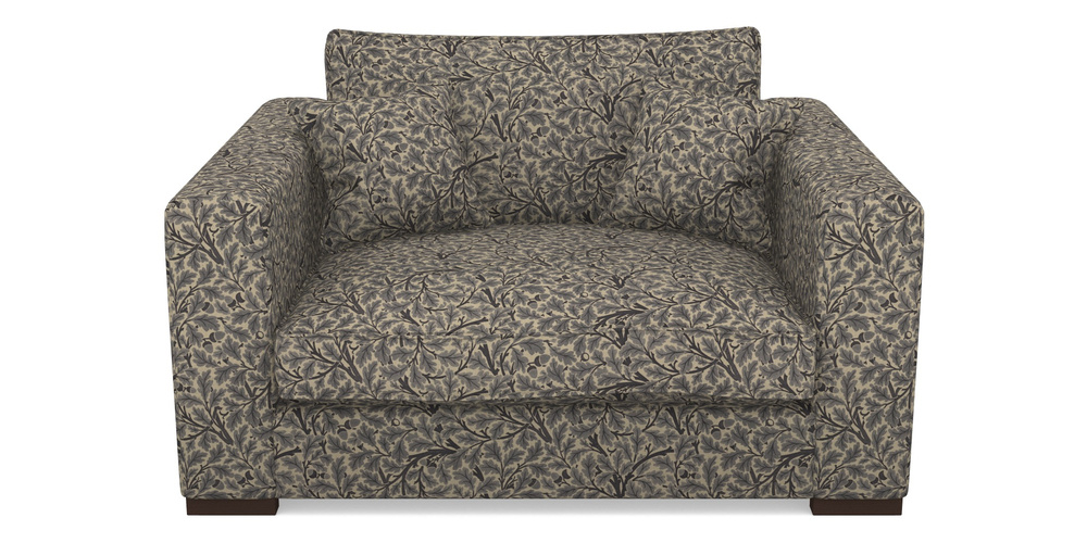 Product photograph of Stourhead Snuggler In V A Drawn From Nature Collection - Oak Tree - Navy from Sofas and Stuff Limited