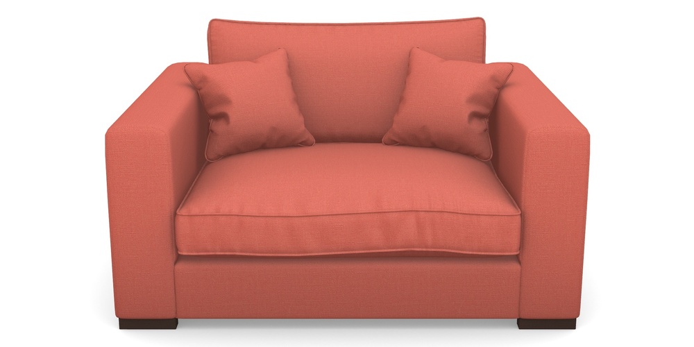 Product photograph of Stourhead Snuggler In Plain Linen Cotton - Tequila Sunset from Sofas and Stuff Limited