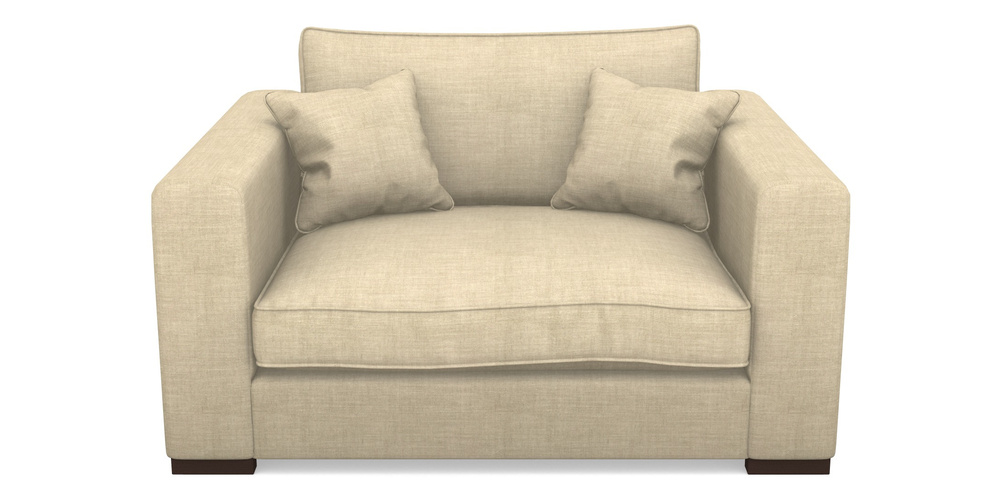 Product photograph of Stourhead Snuggler In Posh Linen - Oatmeal from Sofas and Stuff Limited