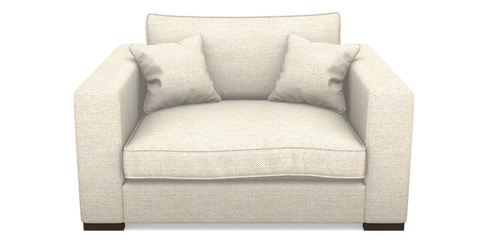 Product photograph of Stourhead Snuggler In Sanday Linen - Natural from Sofas and Stuff Limited