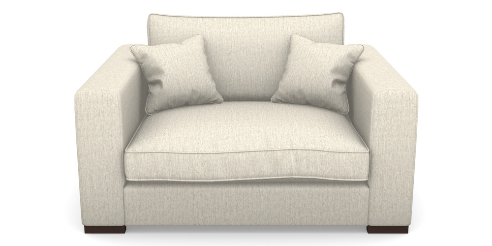 Product photograph of Stourhead Snuggler In Smart Plain - Natural from Sofas and Stuff Limited