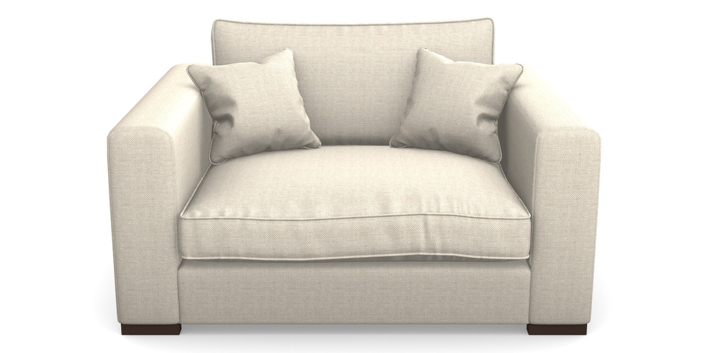 Product photograph of Stourhead Snuggler In Sole Linen - Natural from Sofas and Stuff Limited