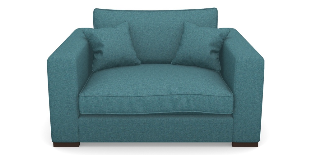 Product photograph of Stourhead Snuggler In Soft Wool - Cerulean from Sofas and Stuff Limited