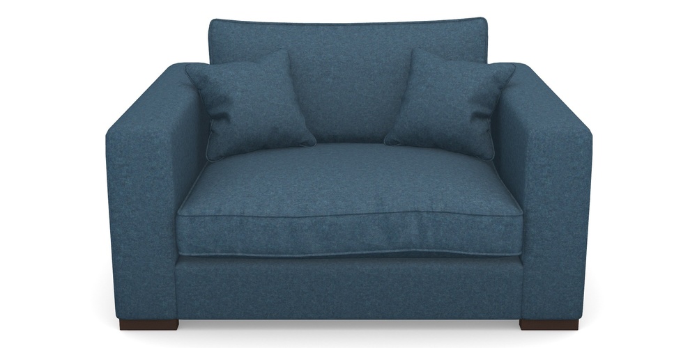 Product photograph of Stourhead Snuggler In Soft Wool - Denim from Sofas and Stuff Limited