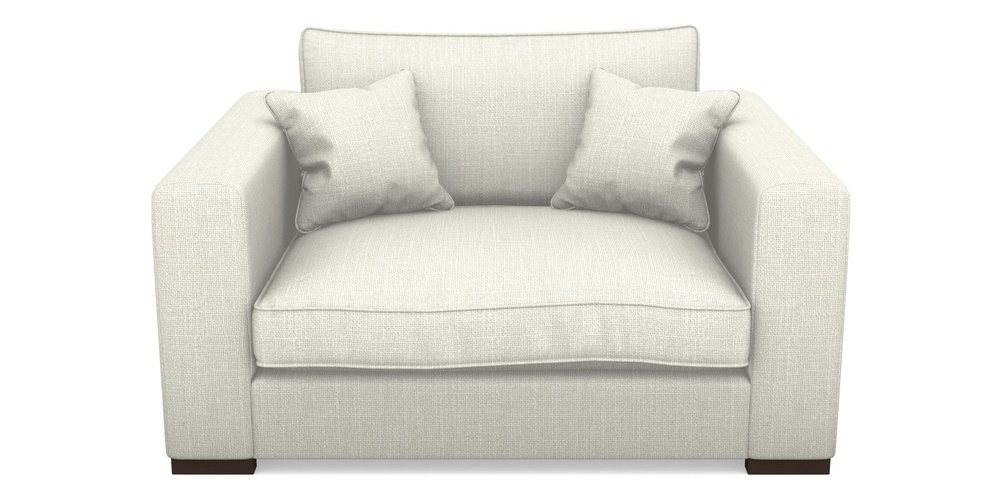 Product photograph of Stourhead Snuggler In Tough As Houses - Chalk from Sofas and Stuff Limited