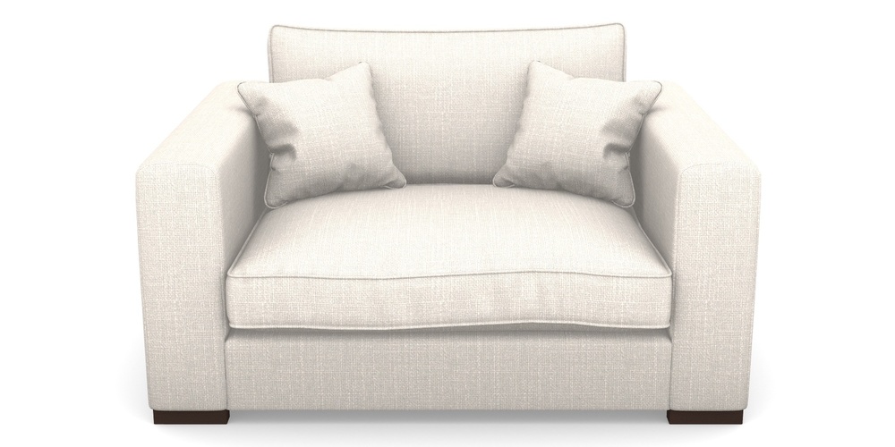 Product photograph of Stourhead Snuggler In Tough As Houses - Pebble from Sofas and Stuff Limited