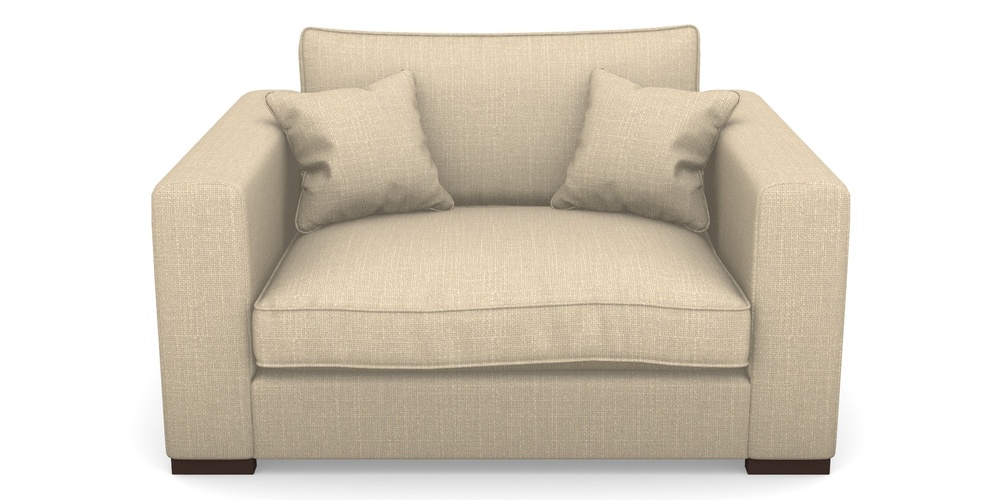 Product photograph of Stourhead Snuggler In Tough As Houses - Parchment from Sofas and Stuff Limited