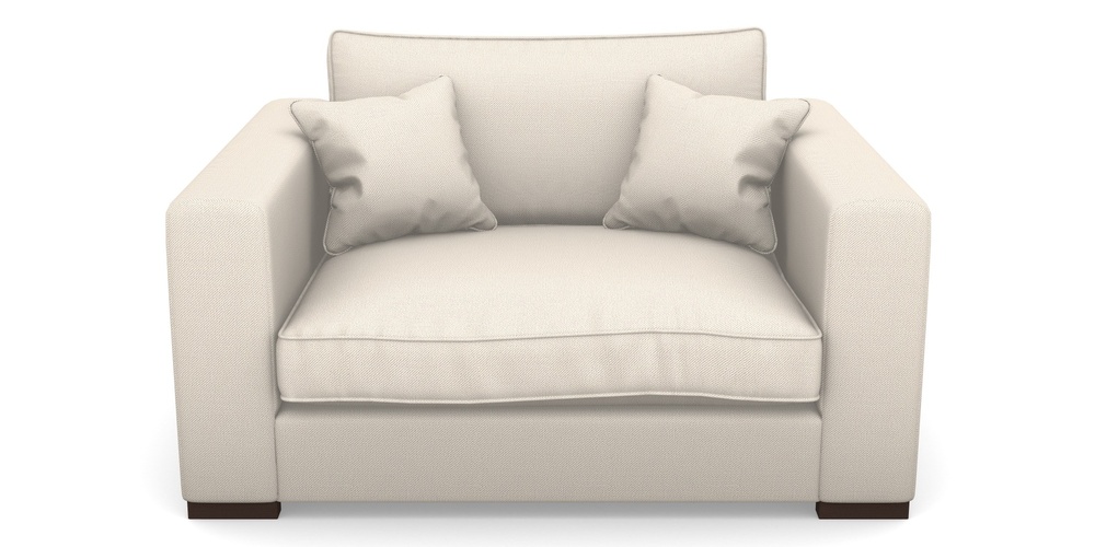 Product photograph of Stourhead Snuggler In Two Tone Plain - Calico from Sofas and Stuff Limited