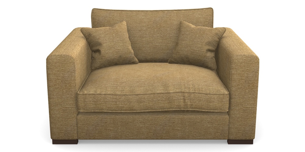 Product photograph of Stourhead Snuggler In Textured Velvet - Balsa from Sofas and Stuff Limited