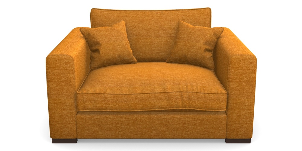 Product photograph of Stourhead Snuggler In Textured Velvet - Turmeric from Sofas and Stuff Limited