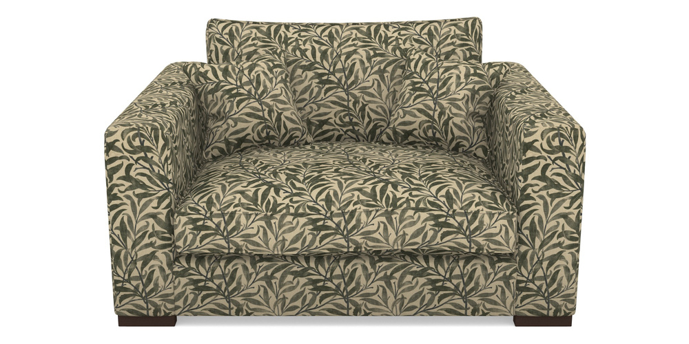 Product photograph of Stourhead Snuggler In V A Drawn From Nature - Willow Bough Large - Dark Green from Sofas and Stuff Limited