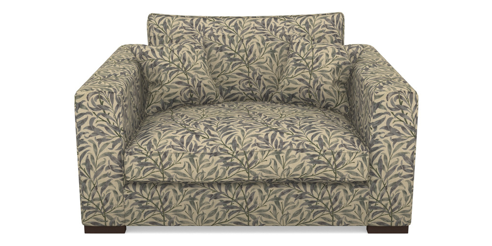 Product photograph of Stourhead Snuggler In V A Drawn From Nature - Willow Bough Large - Duck Egg from Sofas and Stuff Limited