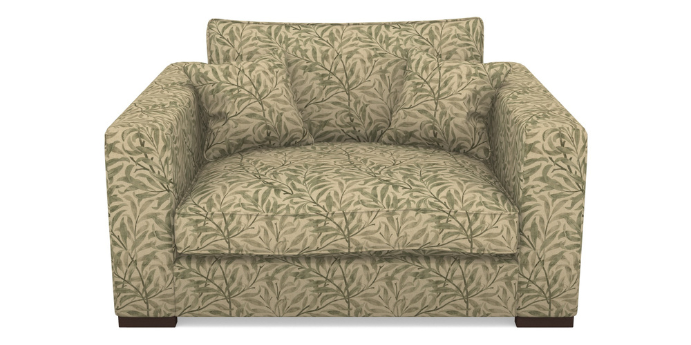 Product photograph of Stourhead Snuggler In V A Drawn From Nature - Willow Bough Large - Light Green from Sofas and Stuff Limited