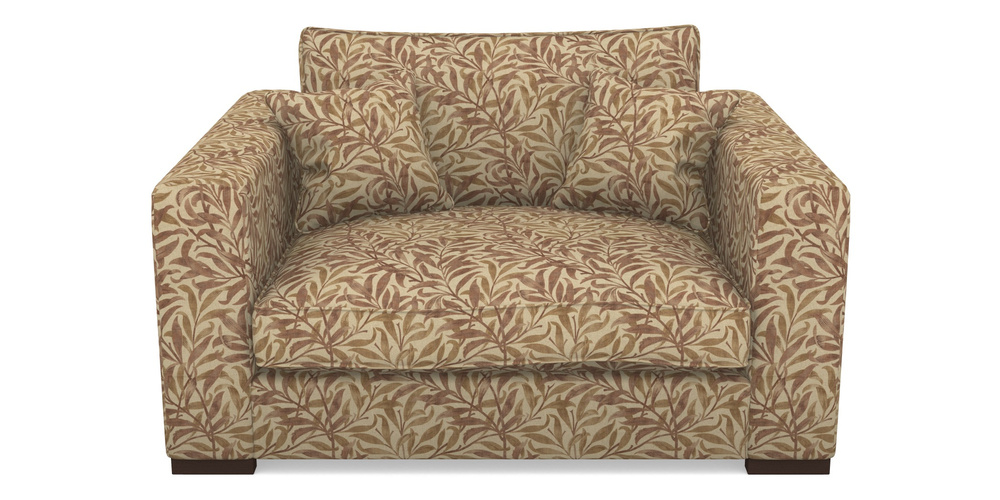 Product photograph of Stourhead Snuggler In V A Drawn From Nature - Willow Bough Large - Terracotta from Sofas and Stuff Limited
