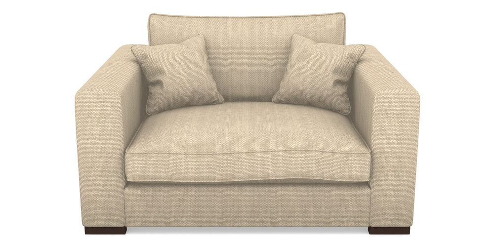 Product photograph of Stourhead Snuggler In Cloth 22 Weaves - White Sands Linen - Chalk from Sofas and Stuff Limited