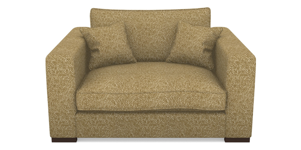 Product photograph of Stourhead Snuggler In V A Drawn From Nature Collection - Willow - Gold from Sofas and Stuff Limited