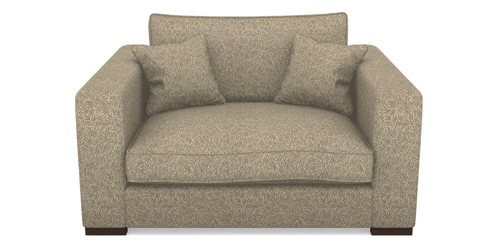 Product photograph of Stourhead Snuggler In V A Drawn From Nature Collection - Willow - Grey from Sofas and Stuff Limited