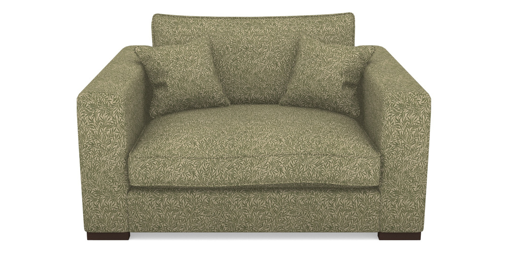 Product photograph of Stourhead Snuggler In V A Drawn From Nature Collection - Willow - Light Green from Sofas and Stuff Limited