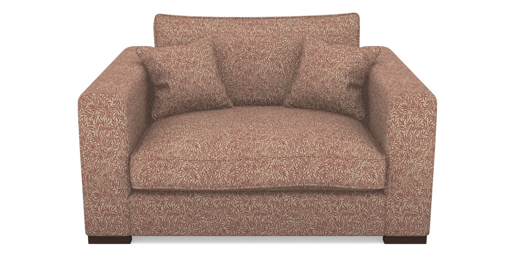 Product photograph of Stourhead Snuggler In V A Drawn From Nature Collection - Willow - Red from Sofas and Stuff Limited