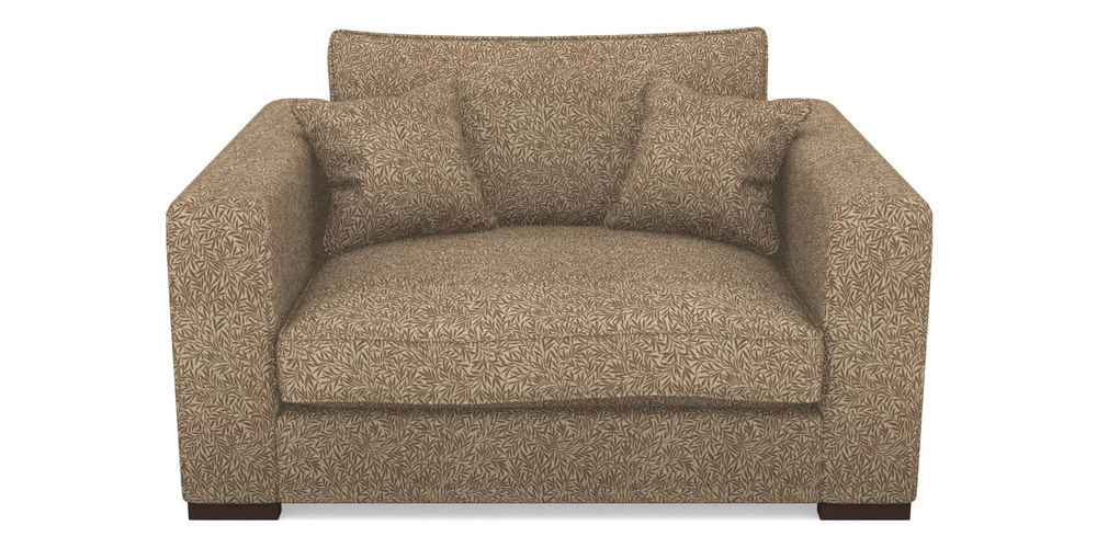 Product photograph of Stourhead Snuggler In V A Drawn From Nature Collection - Willow - Terracotta from Sofas and Stuff Limited