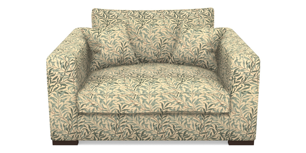 Product photograph of Stourhead Snuggler In William Morris Collection - Willow Boughs - Cream Pale Green from Sofas and Stuff Limited