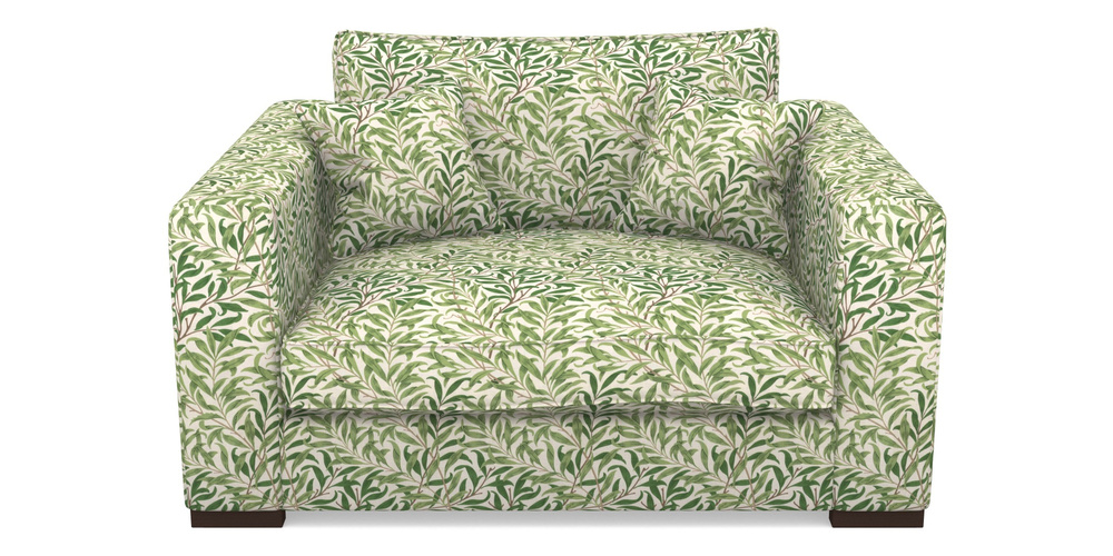 Product photograph of Stourhead Snuggler In William Morris Collection - Willow Boughs - Leaf Green from Sofas and Stuff Limited