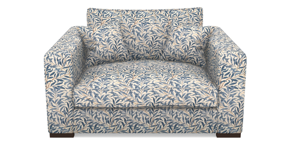 Product photograph of Stourhead Snuggler In William Morris Collection - Willow Boughs - Woad from Sofas and Stuff Limited