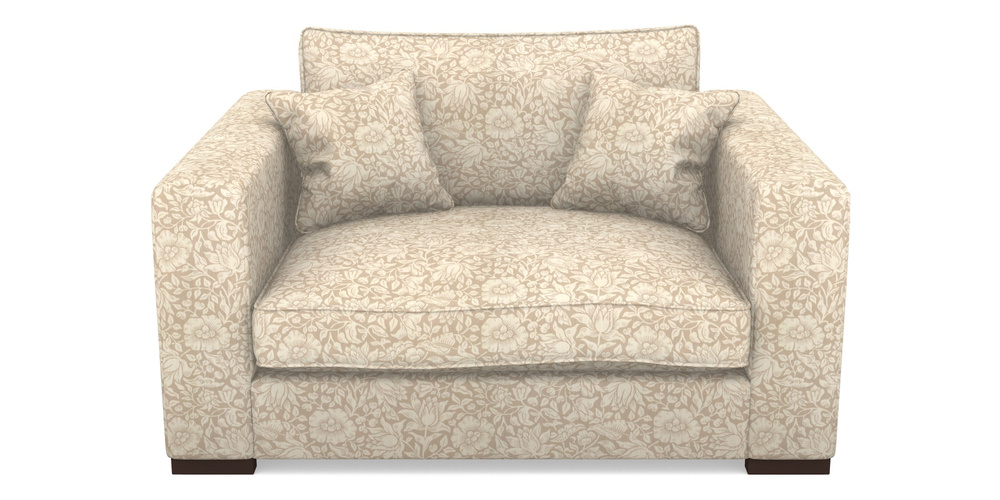 Product photograph of Stourhead Snuggler In William Morris Collection - Mallow - Linen from Sofas and Stuff Limited