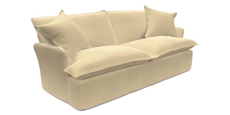 St Ives 3 seater sofa in Two Tone Plain Biscuit