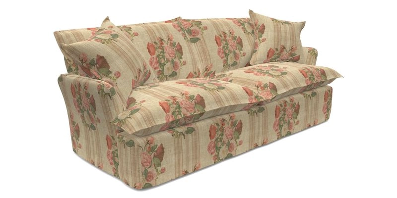 St Ives 3 seater sofa in Two Tone Plain Biscuit