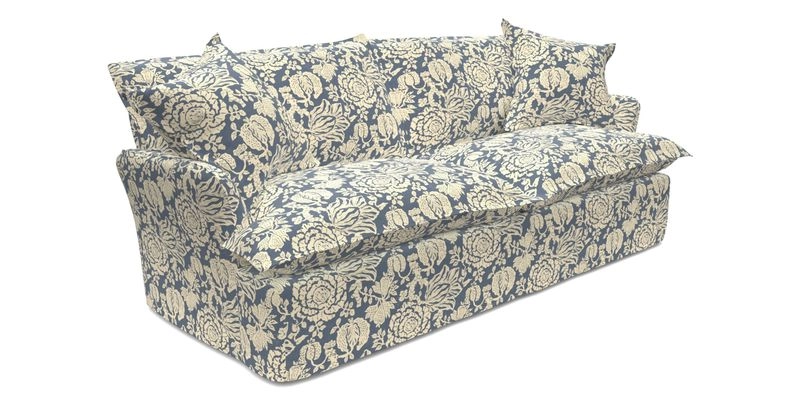 St Ives 3 seater sofa in Two Tone Plain Biscuit