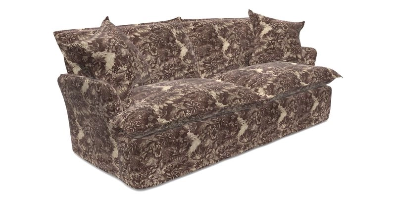 St Ives 3 seater sofa in Two Tone Plain Biscuit