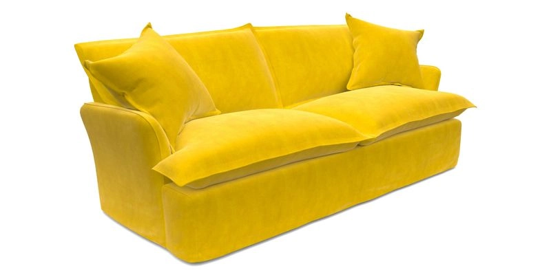 St Ives 3 seater sofa in Two Tone Plain Biscuit
