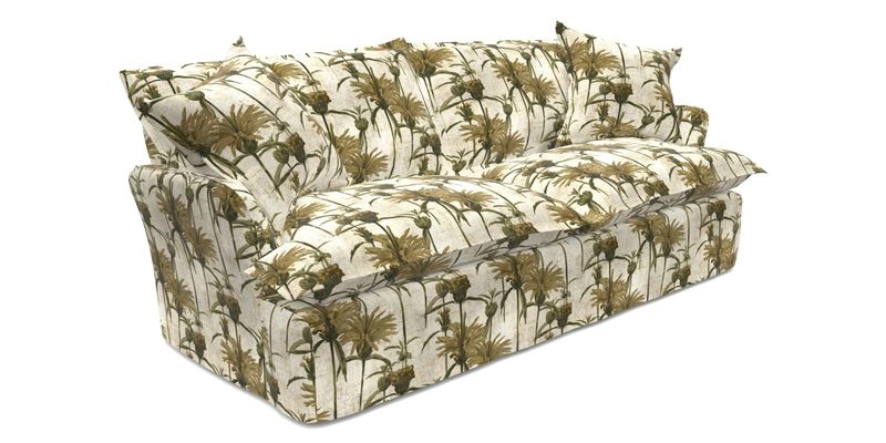 St Ives 3 seater sofa in Two Tone Plain Biscuit
