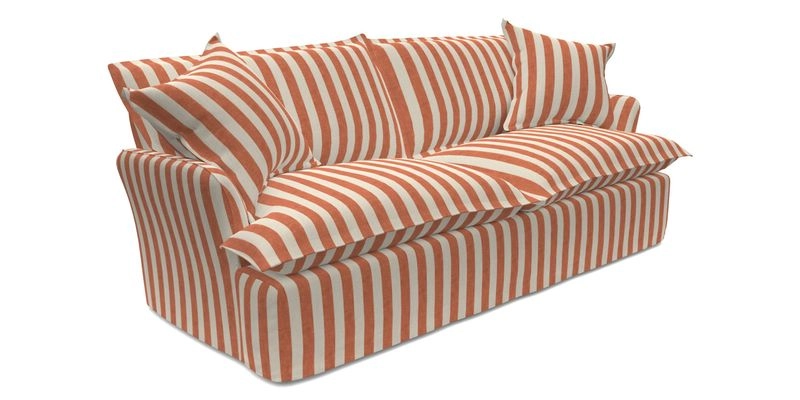 St Ives 3 seater sofa in Two Tone Plain Biscuit