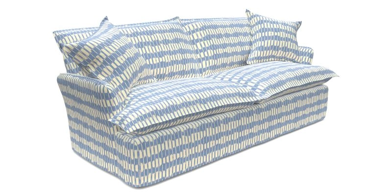 St Ives 3 seater sofa in Two Tone Plain Biscuit