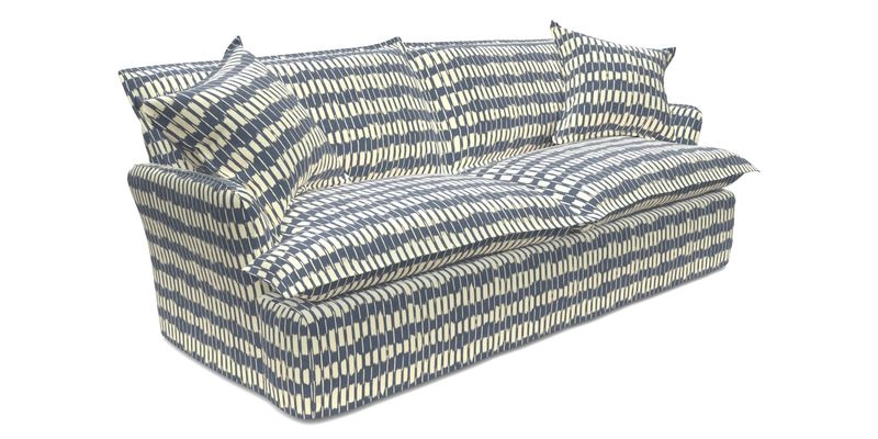 St Ives 3 seater sofa in Two Tone Plain Biscuit