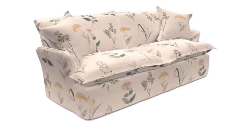 St Ives 3 seater sofa in Two Tone Plain Biscuit