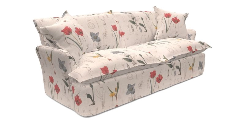 St Ives 3 seater sofa in Two Tone Plain Biscuit