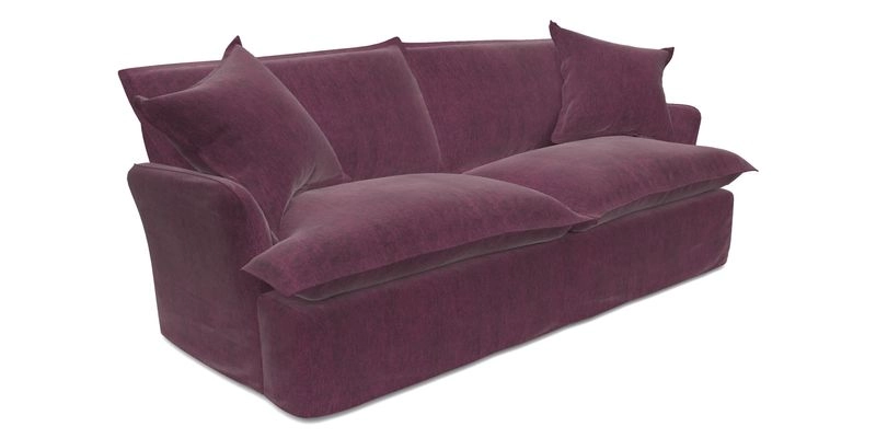 St Ives 3 seater sofa in Two Tone Plain Biscuit