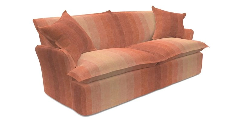 St Ives 3 seater sofa in Two Tone Plain Biscuit